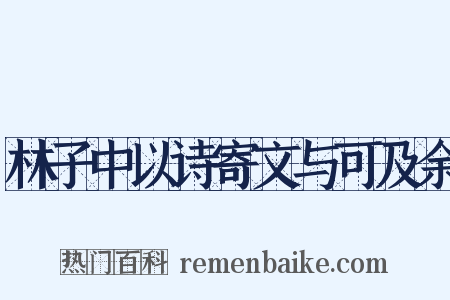 林子中以诗寄文与可及余是什么意思的图片